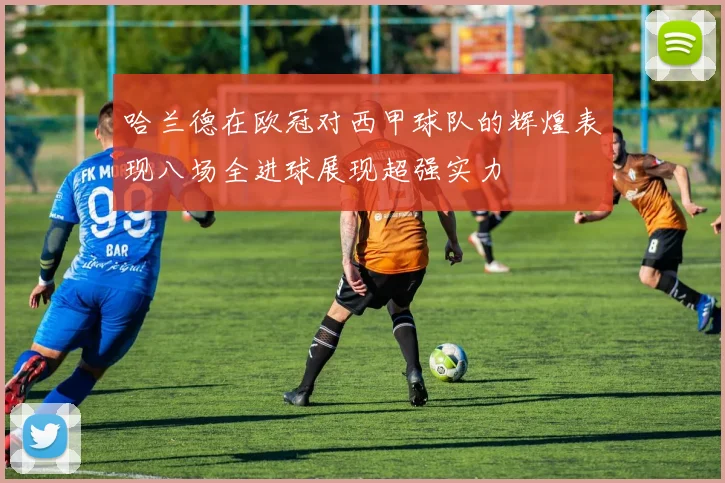 哈兰德在欧冠对西甲球队的辉煌表现八场全进球展现超强实力